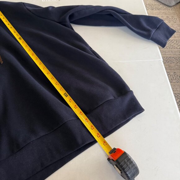 Polo Ralph Lauren Leather Big Pony Pullover Fleece Hooded Sweatshirt Mens XXL - Picture 9 of 9